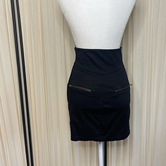 H&M BLACK ULTRA HIGH WAIST SKIRT SIZE XS/S OR 36 - Picture 5 of 11